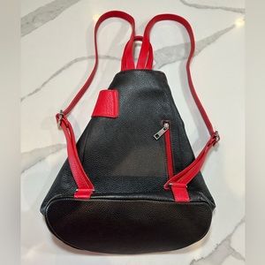 Genuine Leather Convertable Backpack